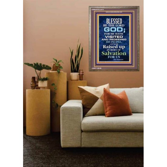 AN HORN OF SALVATION   Christian Quotes Frame   (GWMARVEL6474)   