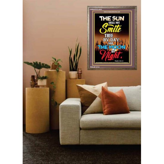 THE SUN SHALL NOT SMITE THEE   Contemporary Christian Art Acrylic Glass Frame   (GWMARVEL6658)   