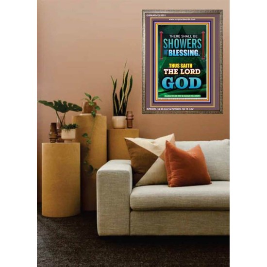 THUS SAITH THE LORD   Scripture Wood Frame Signs   (GWMARVEL8551)   