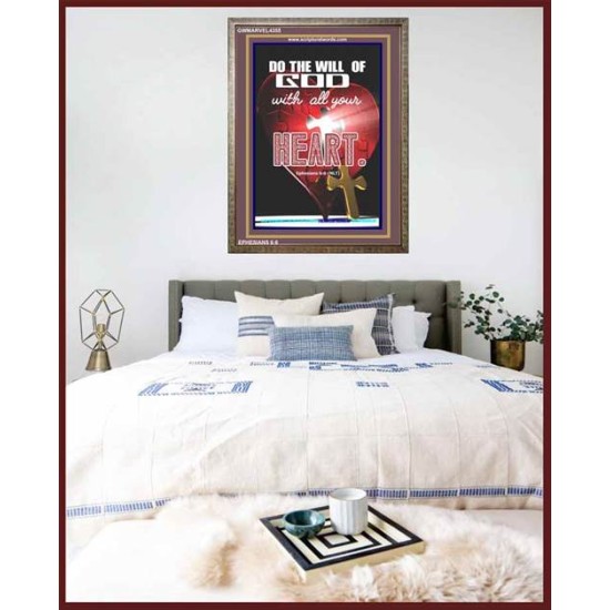 ALL YOUR HEART   Encouraging Bible Verses Framed   (GWMARVEL4355)   