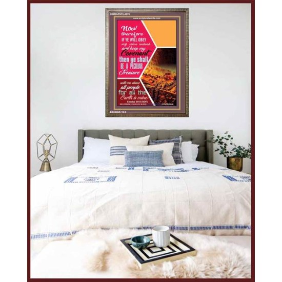 BE A PECULIAR TREASURE   Large Frame Scripture Wall Art   (GWMARVEL4978)   