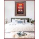 WAIT ON THE LORD   Bible Verses Wall Art Acrylic Glass Frame   (GWMARVEL6535)   