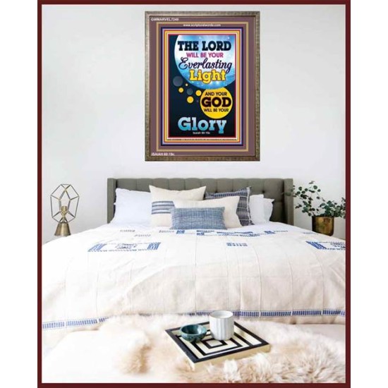 YOUR GOD WILL BE YOUR GLORY   Framed Bible Verse Online   (GWMARVEL7248)   
