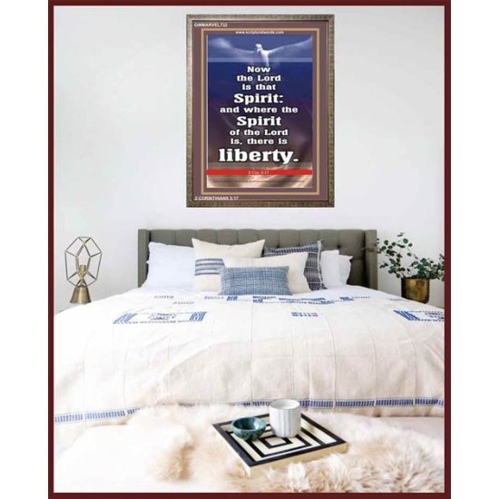 THE SPIRIT OF THE LORD GIVES LIBERTY   Scripture Wall Art   (GWMARVEL732)   