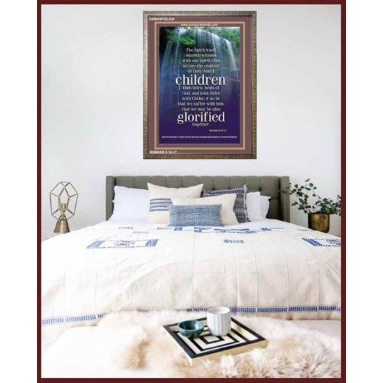 WE ARE THE CHILDREN OF GOD   Scriptural Portrait Acrylic Glass Frame   (GWMARVEL830)   