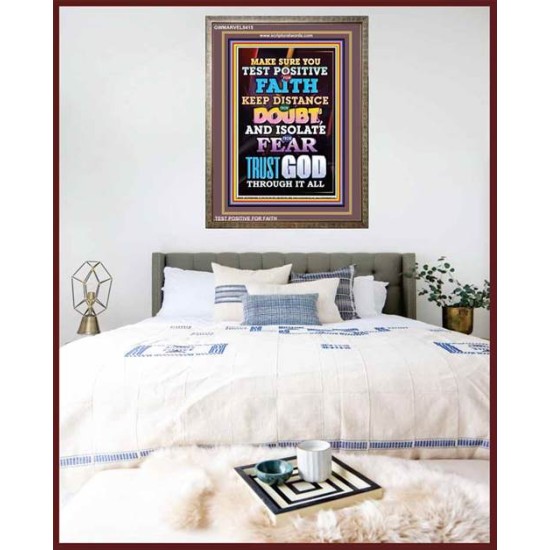 TRUST GOD AT ALL TIMES   Biblical Paintings Acrylic Glass Frame   (GWMARVEL8415)   