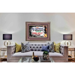 SACRIFICES OF RIGHTEOUSNESS   Bible Verse Frame for Home Online   (GWMARVEL4471)   