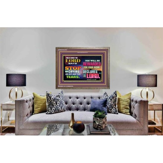 WIPE AWAY YOUR TEARS   Framed Sitting Room Wall Decoration   (GWMARVEL8918)   