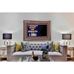 WHAT ARE ABOMINATION TO THE LORD   Large Framed Scriptural Wall Art   (GWMARVEL9273)   "36x31"