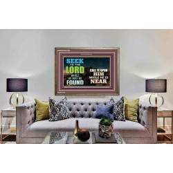 SEEK THE LORD WHEN HE IS NEAR   Bible Verse Frame for Home Online   (GWMARVEL9403)   