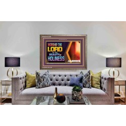 WORSHIP THE LORD IN THE BEAUTY OF HOLINESS   Framed Religious Wall Art    (GWMARVEL9459)   "36x31"