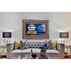 SIR WE WOULD SEE JESUS   Contemporary Christian Paintings Acrylic Glass frame   (GWMARVEL9507)   