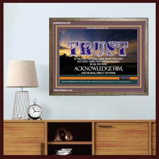 TRUST IN THE LORD   Modern Wall Art   (GWMARVEL295)   