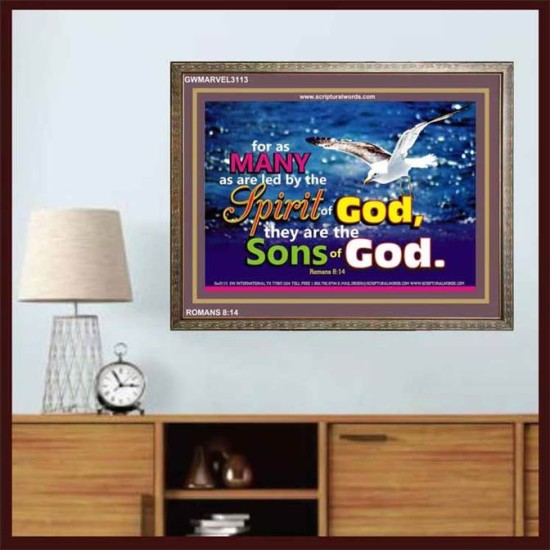 SONS OF GOD   Inspirational Bible Verses Framed   (GWMARVEL3113)   
