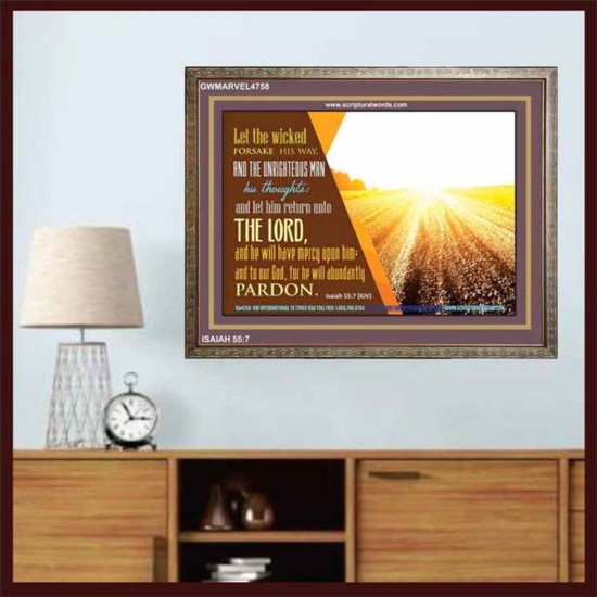WICKEDNESS   Contemporary Christian Wall Art   (GWMARVEL4758)   
