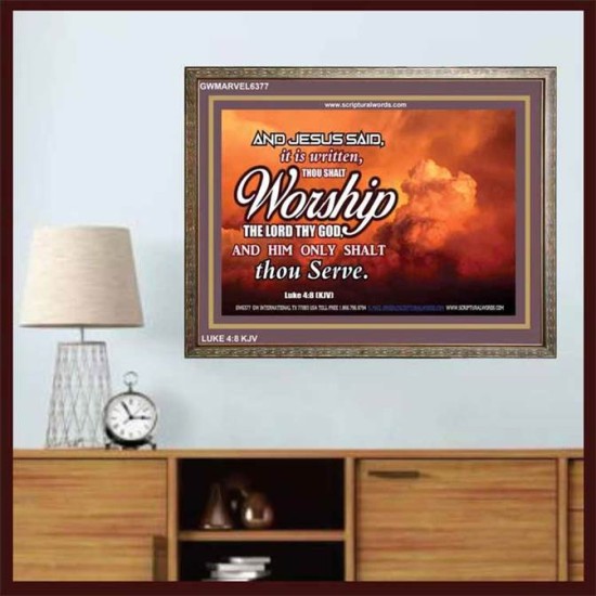 WORSHIP   Home Decor Art   (GWMARVEL6377)   