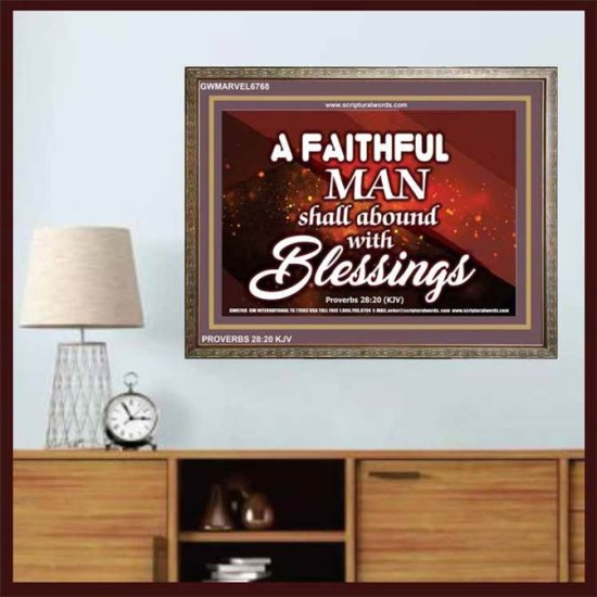 A FAITHFUL MAN   Sanctuary Paintings Frame   (GWMARVEL6768)   
