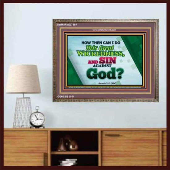 SIN   Bible Verse Frame for Home   (GWMARVEL7585)   
