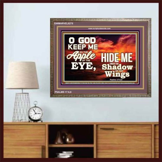 UNDER THE SHADOW OF THY WINGS   Frame Scriptural Wall Art   (GWMARVEL8275)   