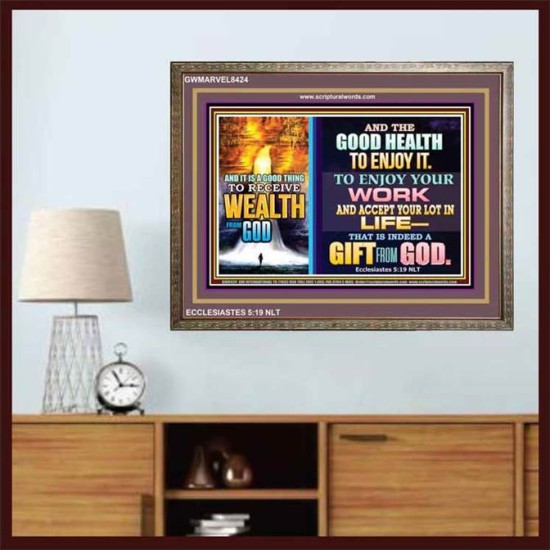 WEALTH FROM GOD   Art & Dcor Framed   (GWMARVEL8424)   