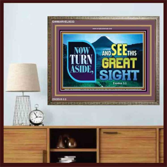 SEE THIS GREAT SIGHT    Custom Frame Scriptures   (GWMARVEL9333)   
