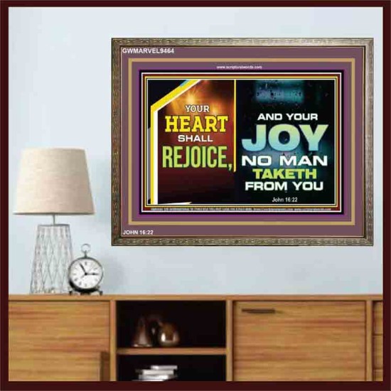 YOUR HEART SHALL REJOICE   Christian Wall Art Poster   (GWMARVEL9464)   