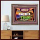 WORSHIP GOD FOR THE TIME IS AT HAND   Acrylic Glass framed scripture art   (GWMARVEL9500)   