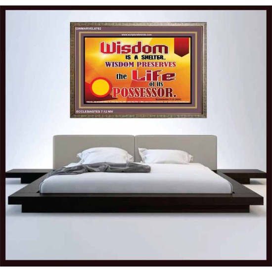 WISDOM   Framed Bible Verse   (GWMARVEL6782)   