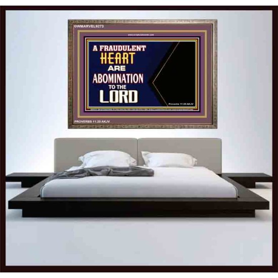 WHAT ARE ABOMINATION TO THE LORD   Large Framed Scriptural Wall Art   (GWMARVEL9273)   