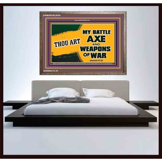 WEAPONS OF WAR   Christian Quotes Framed   (GWMARVEL9434)   