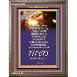 A NEW THING DIVINE BREAKTHROUGH   Printable Bible Verses to Framed   (GWMARVEL022)   