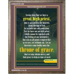 APPROACH THE THRONE OF GRACE   Encouraging Bible Verses Frame   (GWMARVEL080)   