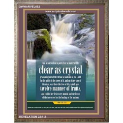 WATER OF LIFE   Christian Quotes Framed   (GWMARVEL082)   "36x31"