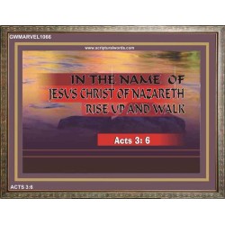 RISE UP AND WALK   Frame Bible Verse Art    (GWMARVEL1066)   