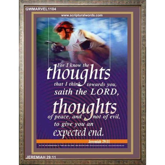 THE THOUGHTS OF PEACE   Inspirational Wall Art Poster   (GWMARVEL1104)   