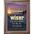 THY COMMANDMENTS HAST MADE ME WISER    Contemporary Christian Art Acrylic Glass Frame   (GWMARVEL1209)   "36x31"