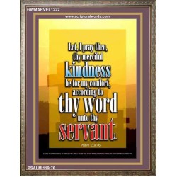 THY MERCIFUL KINDNESS   Inspirational Bible Verse Frame   (GWMARVEL1222)   