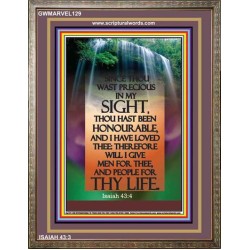 YOU ARE PRECIOUS IN THE SIGHT OF THE LORD   Christian Wall Dcor   (GWMARVEL129)   "36x31"