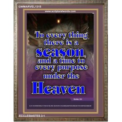 A TIME TO EVERY PURPOSE   Bible Verses Poster   (GWMARVEL1315)   "36x31"