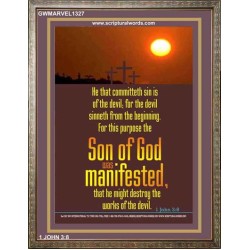THE PURPOSE OF THE SON OF GOD   Bible Verses to Encourage  frame   (GWMARVEL1327)   