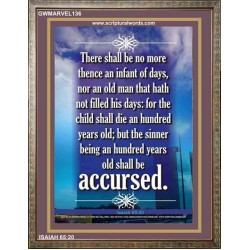 ASSURANCE OF GOOD OLD AGE   Bible Verses For the Kids Frame    (GWMARVEL136)   