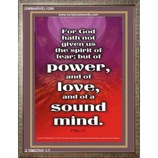 A SOUND MIND   Christian Paintings Frame   (GWMARVEL1399)   