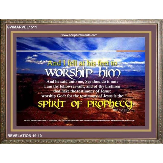 WORSHIP HIM   Custom Framed Bible Verse   (GWMARVEL1511)   