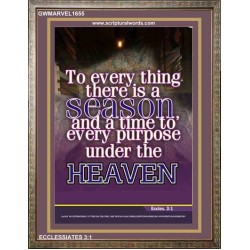 THERE IS A SEASON   Bible Verses  Picture Frame Gift   (GWMARVEL1655)   