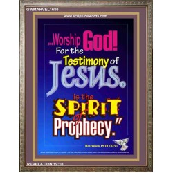 WORSHIP GOD   Bible Verse Framed for Home Online   (GWMARVEL1680)   