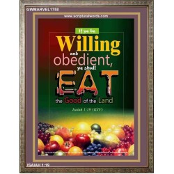 WILLING AND OBEDIENT   Christian Paintings Frame   (GWMARVEL1758)   