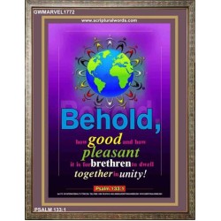 TOGETHER IN UNITY   Religious Art Frame   (GWMARVEL1772)   