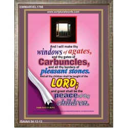 THY WINDOWS OF AGATES   Contemporary Christian poster   (GWMARVEL1798)   