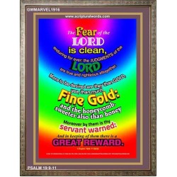 THERE IS A GREAT REWARD   Bible Verses  Picture Frame Gift   (GWMARVEL1916)   