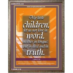 TRUE LOVE   Contemporary Christian Wall Art Acrylic Glass frame   (GWMARVEL232)   "36x31"